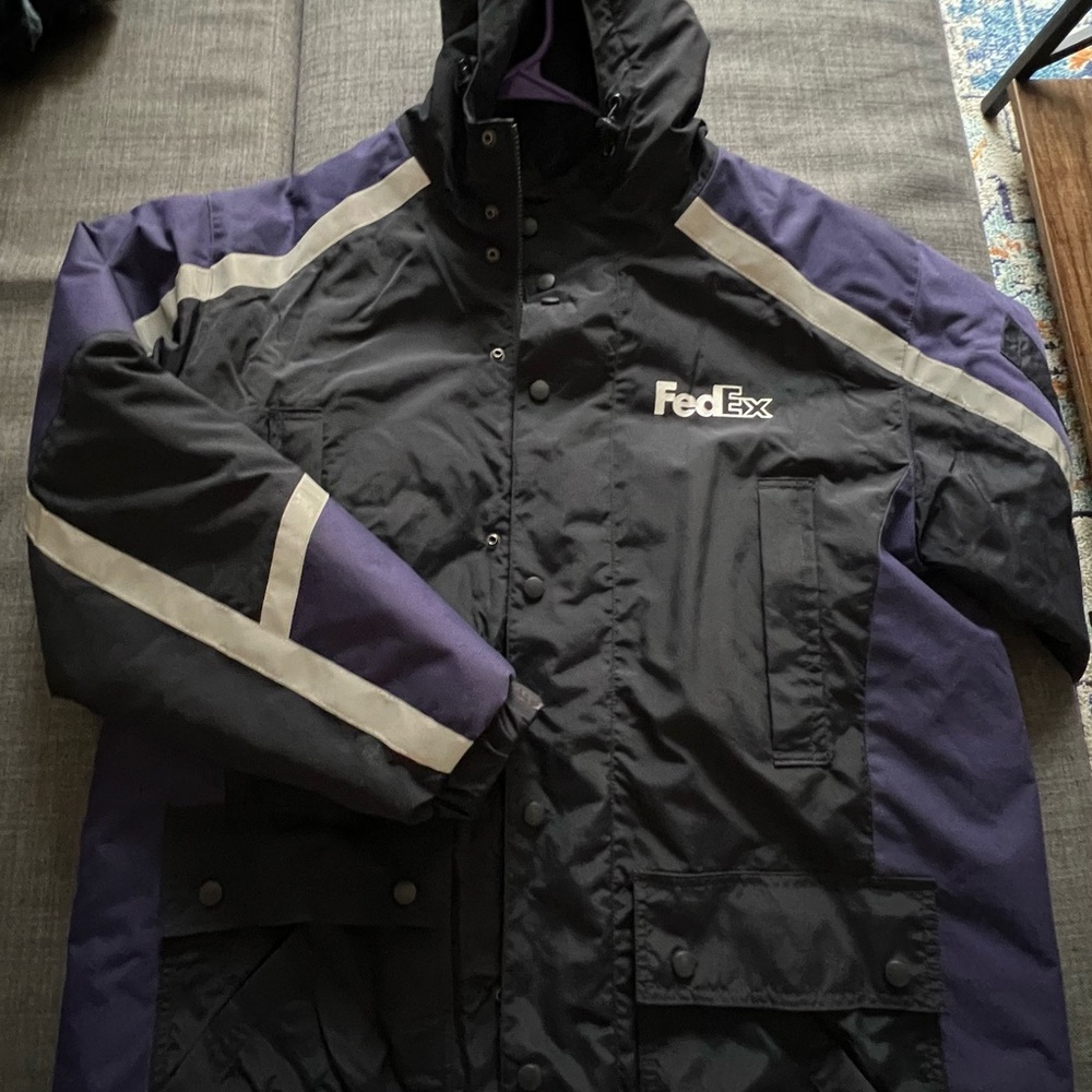 Dex Men's Black and Purple Performance Jacket